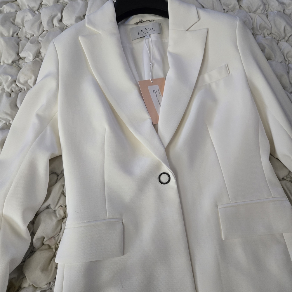 Pearl By Lela Cream Blazer - Picture 8 of 9